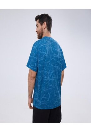 Camiseta Para Hombre Manga Corta Color Azul Marca Ostu #60091355