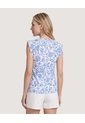 Blusa Manga Corta Con Boleros  Para Mujer Blanco Ostu de Ostu