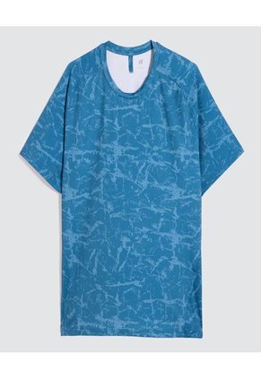 Camiseta Para Hombre Manga Corta Color Azul Marca Ostu #60091355