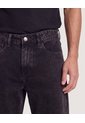 Jean Straight Vintage Wash  Para Hombre Negro Ostu de Ostu