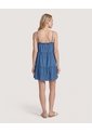 Vestido Denim De Tiras Con Volantes  Para Mujer Azul Ostu de Ostu