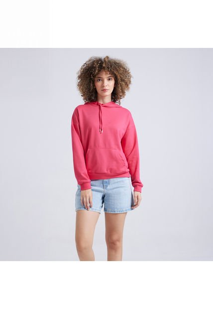 Buzo Para Mujer Hoodie Color Fucsia Marca Ostu #40060284