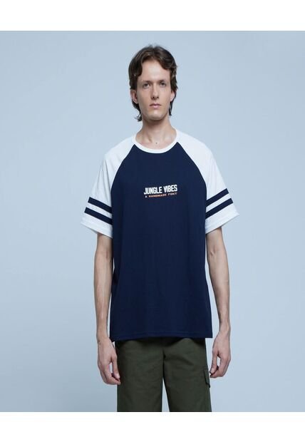 Camiseta Para Hombre Manga Corta Color Azul  Marca Ostu #60091156