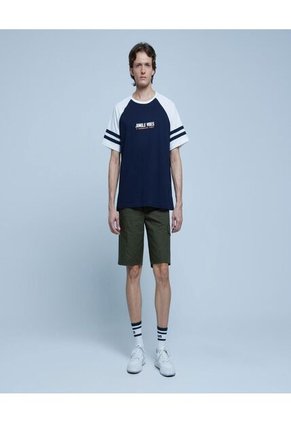 Camiseta Para Hombre Manga Corta Color Azul Marca Ostu #60091156