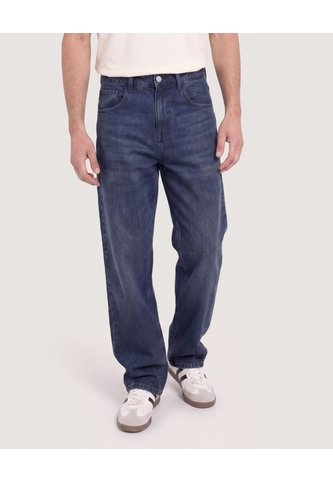 Jean Loose Black Y Blue  Para Hombre Azul Ostu Ostu