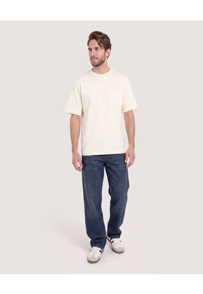 Jean Loose Black Y Blue Para Hombre Azul Ostu