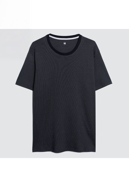 Camiseta Para Hombre Manga Corta Color Azul  Marca Ostu #60091192