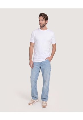 Jean Straight Carpenter Para Hombre Azul Ostu