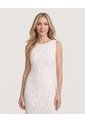 Vestido Midi De Encaje Floral  Para Mujer Hueso Ostu de Ostu