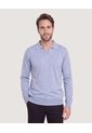 Saco Tejido Cuello Polo  Para Hombre Gris Ostu de Ostu