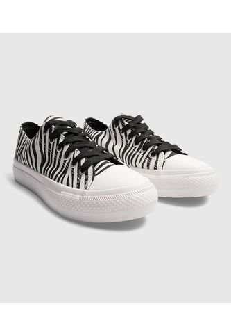 Tenis Para Mujer Canvas Color Blanco Marca Ostu #40720167 Ostu