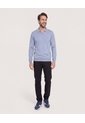 Saco Tejido Cuello Polo  Para Hombre Gris Ostu de Ostu