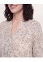 Blusa Basica Manga ¾  Para Mujer Café Ostu de Ostu
