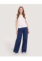 Jean Wide Leg Prenses  Para Mujer Azul Ostu de Ostu