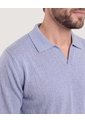 Saco Tejido Cuello Polo  Para Hombre Gris Ostu de Ostu