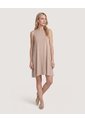Vestido Sisa Silueta Fluida  Para Mujer Café Ostu de Ostu