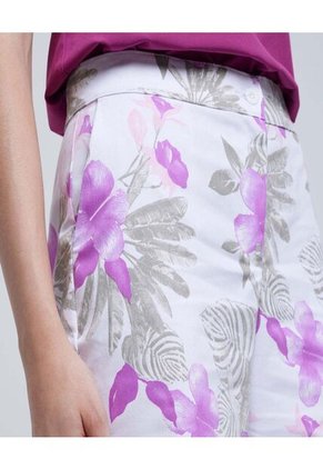 Bermuda Para Mujer  Color Morado Marca Ostu #40100082