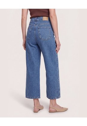 Jean Culotte Easy Fit Para Mujer Azul Ostu