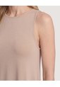 Vestido Sisa Silueta Fluida  Para Mujer Café Ostu de Ostu