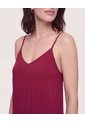 Vestido Largo  Para Mujer Vino Ostu de Ostu
