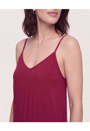 Vestido Largo  Para Mujer Vino Ostu