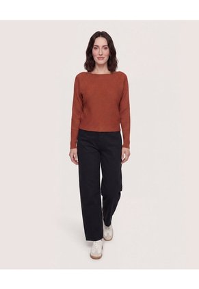 Jean Barrel Dark Shape  Para Mujer Negro Ostu