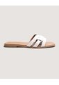 Sandalias Tejido Cruzado  Para Mujer Beige Ostu de Ostu