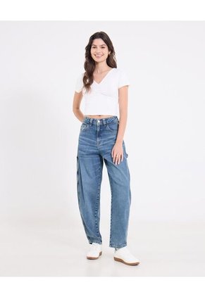 Camiseta  Para Mujer Manga Corta Moda Color Crudo Marca Ostu #40092719