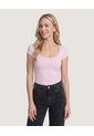 Body Escote Semicuadrado  Para Mujer Lila Ostu de Ostu