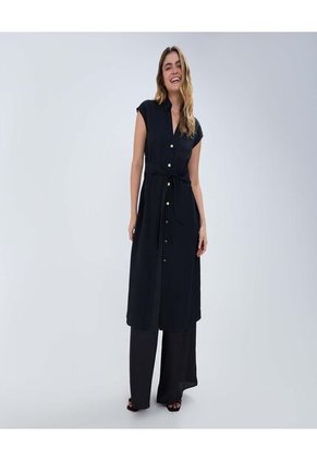 Vestido Para Mujer Manga Sisa Color Negro Marca Ostu #40170290