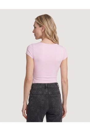 Body Escote Semicuadrado Para Mujer Lila Ostu
