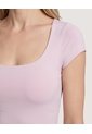 Body Escote Semicuadrado  Para Mujer Lila Ostu de Ostu