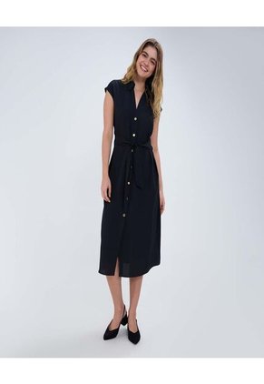 Vestido Para Mujer Manga Sisa Color Negro Marca Ostu #40170290