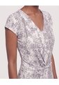 Enterizo Cuello V  Para Mujer Gris Ostu de Ostu