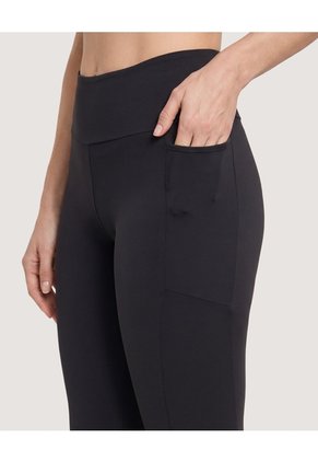 Leggings Deportivo Con Bolsillos Para Mujer Negro Ostu