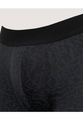 Boxer Medio Estampado  Para Hombre Negro Ostu