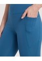 Leggings Deportivo Con Bolsillos  Para Mujer Azul Ostu de Ostu