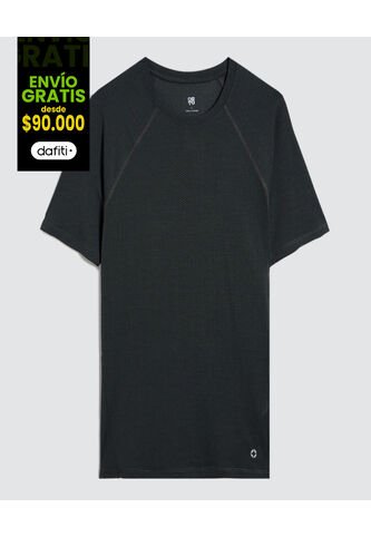 Camiseta Para Hombre Manga Corta Cuello Redondo Color Negro Marca Ostu #60091480 Ostu