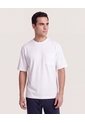 Camiseta Regular Texturizada  Para Hombre Crema Ostu de Ostu