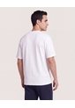 Camiseta Regular Texturizada  Para Hombre Crema Ostu de Ostu