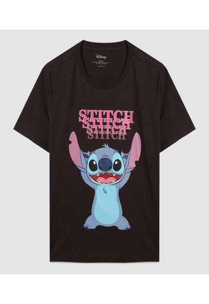 Camiseta Para Mujer Manga Corta Color Negro Marca Ostu #40092060