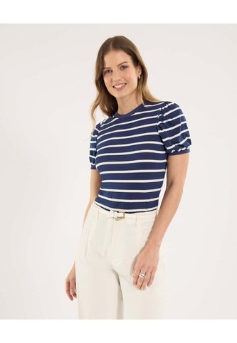 Camiseta Para Mujer Manga Corta Moda Color Azul Marca Ostu #40092598 Ostu