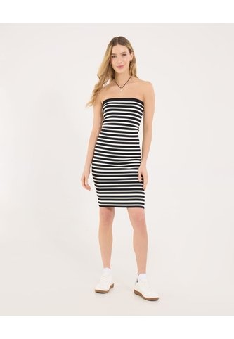Vestido Para Mujer M/Sisa Medio Color Negro Marca Ostu #40170334 Ostu