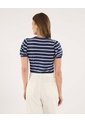 Camiseta Para Mujer Manga Corta Moda Color Azul Marca Ostu #40092598 de Ostu