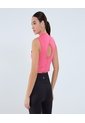 Camiseta Para Mujer Manga Sisa Cuello Alto Color Rosado Marca Ostu #40092367 de Ostu