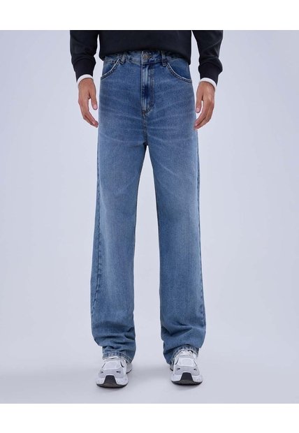 Jean Para Hombre Loose Color Azul Medio Marca Ostu #60160358
