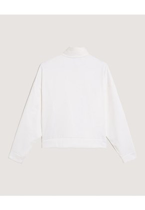 Buzo Cuello Alto Para Mujer Blanco Ostu