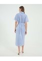 Vestido Para Mujer M/C Largo Color Azul Marca Ostu #40170341 de Ostu