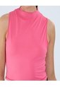 Camiseta Para Mujer Manga Sisa Cuello Alto Color Rosado Marca Ostu #40092367 de Ostu