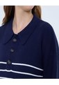 Saco Para Mujer Cuello Camisero Color Azul Marca Ostu #40330089 de Ostu